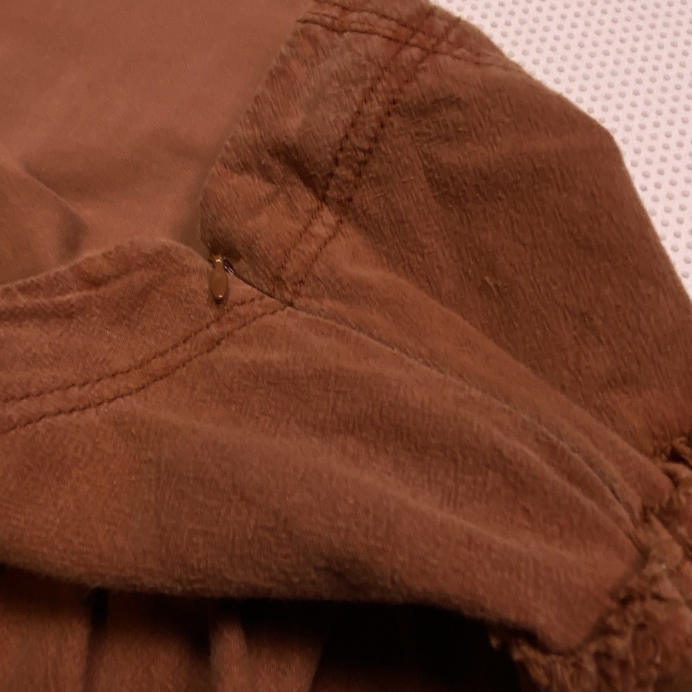 Free People Ruffles In The Sand Tiered Cotton Boho Skirt in Petrichor - Picture 10 of 10